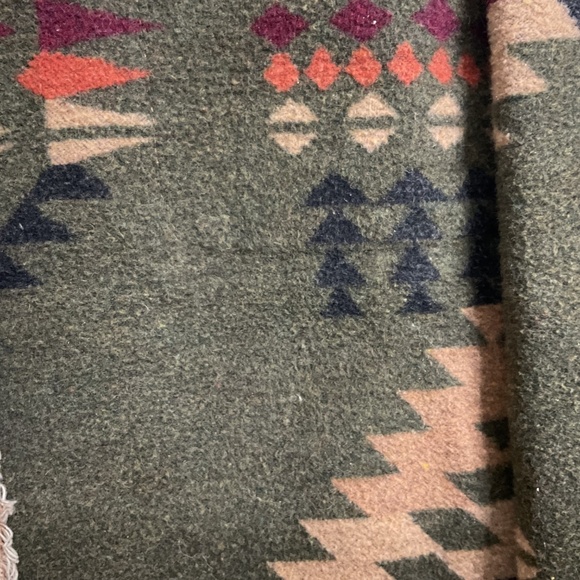 Mazik Army style Womens Corduroy Jacket Button down Aztec Print Sz L - Picture 4 of 11